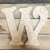 Wooden Polka Dot Beltorian Letters, Paint by Line Craft
