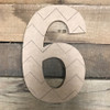 Wooden Rockwell Chevron Numbers, Paint by Line Craft