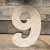 Wooden Beltorian Chevron Numbers, Paint by Line Craft