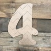 Wooden Beltorian Chevron Numbers, Paint by Line Craft