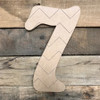Wooden Beltorian Chevron Numbers, Paint by Line Craft