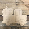 Unfinished Truck with Pumpkin