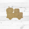 Unfinished Truck with Pumpkin