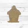 Gingerbread House Cutout, Wood Shape, Paint by Line