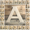 Unfinished Wood Letter, Copperplate Font, Paintable DIY Craft