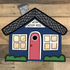 Gingerbread House Cutout, Shape, Paint by Line