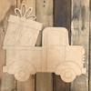 Present Truck Cutout, Unfinished Shape, Paint by Line