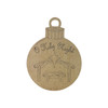 O Holy Night Ornament, Cutout, Shape, Paint by Line