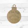 O Holy Night Ornament, Cutout, Shape, Paint by Line