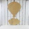 Hot Air Balloon Baby Announcement, Door Hanger Paint by Line