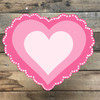 Fancy Heart Outline Cutout, Unfinished Shape, Paint by Line