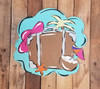 Beach Bag Plaque Wooden Shape,  Wall Art, Wood Cutout, Paint by Line