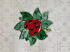 Ladybug on Leaf Art Shape, Unfinished Craft, Paint by Line
