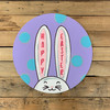 Happy Easter Bunny Ears Circle,  Wood Cutout, Shape, Paint by Line WS