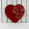 Big Valentine Heart Unfinished Cutout, Wooden Craft Shape WS