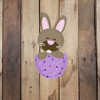 Easter Bunny in Egg Cutout, Unfinished Shape, Paint by Line WS