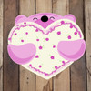 Bear Hug With Heart Wood Cutout, Paint by Line WS