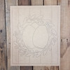 Easter Egg Wreath on Beaded Board, Wood Cutout, Paint by Line WS
