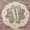 Boho Weave Cursive D?cor Monogram, Unfinished DIY Shape WS