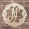 Boho Weave Cursive D?cor Monogram, Unfinished DIY Shape WS
