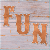 Circus Fun Font, Unfinished Wooden Craft Letters WS