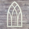 Cathedral Art Pattern, Wooden Craft Shape, Paintable MDF Craft