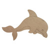 Wooden Jumping Dolphin Shape, Paint by Line, Wood Craft Cutout WS