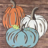 Squaty Wooden Pumpkin, Paint by Line ,Wood Craft Cutout WS