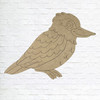Ruffled Feathers Bird, Unfinished Wood Cutout, Paint by Line, WS