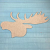 Elk Head Wall Art,  Christmas Craft Shape