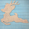 Flying Rudolph, Paint by Line, Christmas Craft Shape