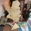 Free Standing Santa Yard Art 1/2'' Pine Christmas Decor