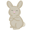 Bashful Bunny, Easter Bunny, Unfinished Craft Shape