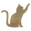 Cat Silhouette, Unfinished Craft Shape