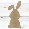 Bunny Backside with Cottontail, Simple Easter Shape, Unfinished Craft Shape