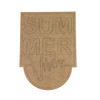 "Summer Vibes" Wall Sign, Summer Craft Shape, Unfinished Craft Shape