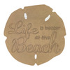 "Life is Better at the Beach" Seashell Sign, Summer Craft Shape, Unfinished Craft Shape