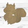Squirrel with Acorn, Paint by Line,  Fall Shape, Unfinished Craft Shape