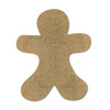 Gingerbread Man, Paint by Line, Christmas Shape, Unfinished Craft Shape