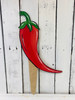 Pepper Garden Placement Markers, Yard Art Sign, Wooden Crafts WS