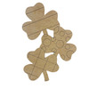 Cluster of Clovers with Designs, Paint By Line MDF Wooden Craft, Unfinished Craft