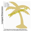 Unfinished Palm Tree Wooden Cutout