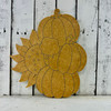 Unfinished Fall Pumpkin Cluster with Sunflower and Cotton