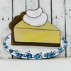 Piece of Pie, Food Shape, Unfinished Wood Cutout, Paint by Line