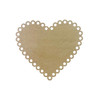 Scalloped Heart with Circle Border, Valentine Shape, Unfinished Wood Craft Shape