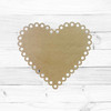 Unfinished Scalloped Heart with Circle Border