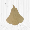 Squash, Fall Shape Unfinished Wood Cutout, Paint by Line