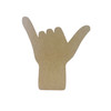 Shaka Hand Sign, Cutouts, Kids Shape Unfinished Wood Cutout