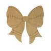 Bow with laces and stripe, Kids Shape Unfinished Wood Cutout