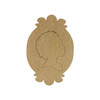 Silhouette of Lady Lydia, Kids Shape Unfinished Wood Cutout